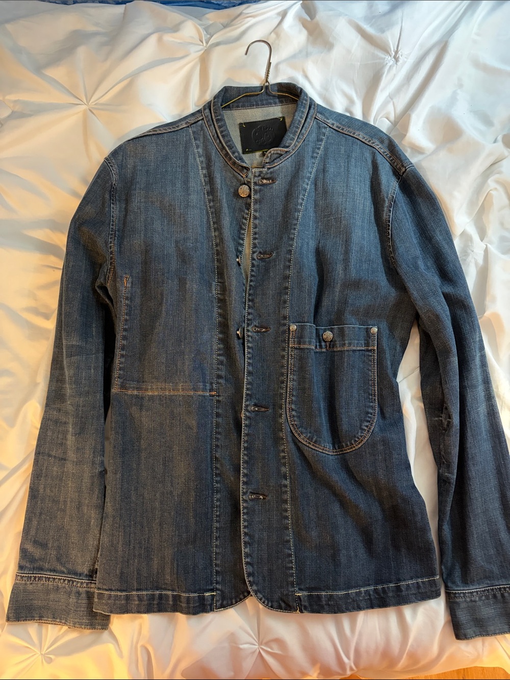 Pretty Green Indigo Denim Chore Jacket